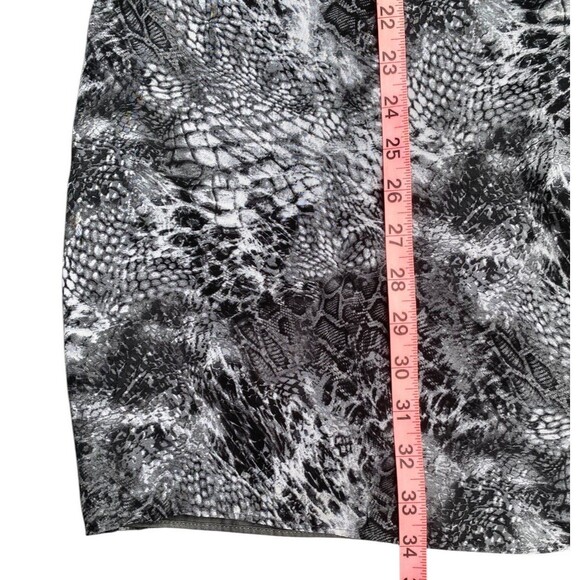 WHBM Halter Dress Sz 0 XS Snakeskin Print Beaded Embellishment Neckline - Picture 7 of 12